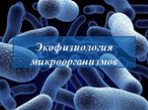 Экофизиология микроорганизмов