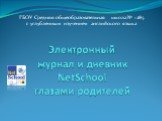 Электронный журнал и дневник NetSchool глазами родителей