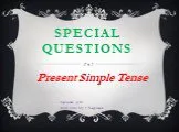 Special questions in present simple (специальные вопросы в настоящем простом времени)