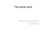 The world work