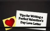 Tips for writing a valentine's day love letter