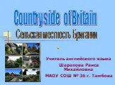 Countryside of britain (сельская местность британии)