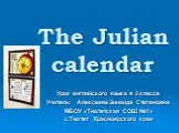 The julian calendar