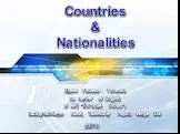 Countries & Nationalities (Part 2)