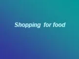 Food shopping