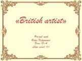 «British artist»