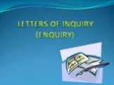 Letters of Inquiry (Enquiry)